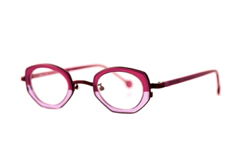 LA Eyeworks Sontag Eyeglasses, 987 Two Berry Split