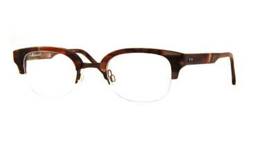 LA Eyeworks Thunder Eyeglasses, 600544 Red Abbey W/brown