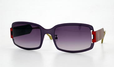LA Eyeworks Satara Sunglasses, 512 Violet / Gray Gradient