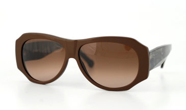LA Eyeworks Sanbar Sunglasses, 231602 Choco Brown W/blue Abbey