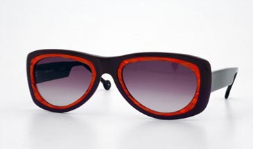 LA Eyeworks Taj Sunglasses, 239362 Choco Plum Split /dark Grey Gradient