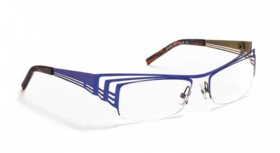 J.F. Rey JF2375 Eyeglasses, ELECTRIC BLUE / KHAKI (2243)