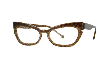 LA Eyeworks Toluca Eyeglasses, 281 Brown Checks