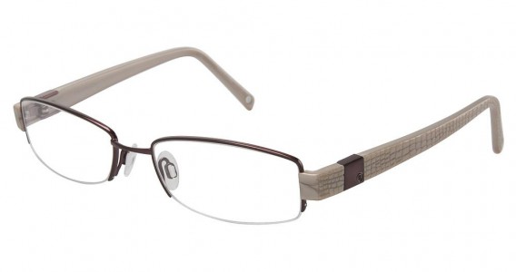 Bogner 730001 Eyeglasses, AUBERGINE/BEIGE (50)