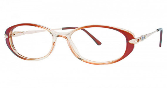 C by L'Amy C by L'Amy 515 Eyeglasses, C01 Brown/Gold