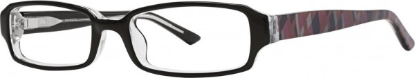 Kensie Geometric Eyeglasses, Black