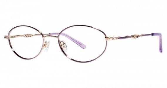 Genevieve TWYLA Eyeglasses, Lilac/Gold