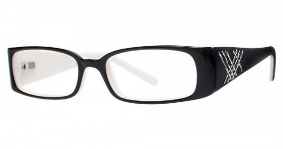 Genevieve PARADISE Eyeglasses, Black/White