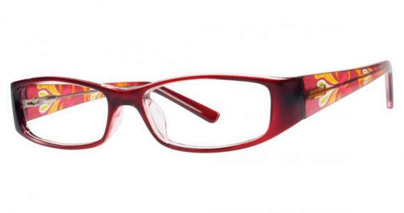 Modern Optical SWIRL Eyeglasses, Burgundy