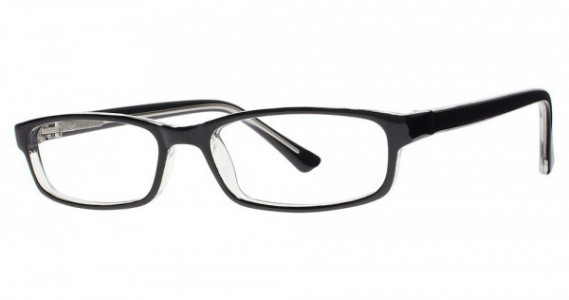 Modern Optical POSITIVE Eyeglasses, Black/Crystal