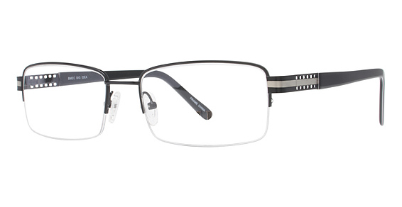 Big Mens Eyewear Club BIG IDEA Eyeglasses, Black/Gunmetal