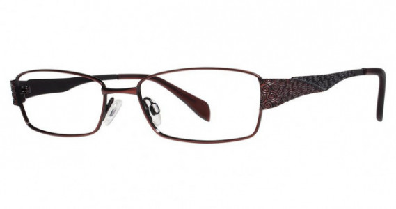 Genevieve Inspired Eyeglasses, matte burgundy/black