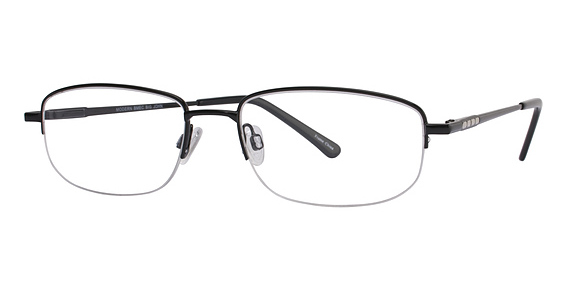 Big Mens Eyewear Club BIG JOHN Eyeglasses, Black/Silver