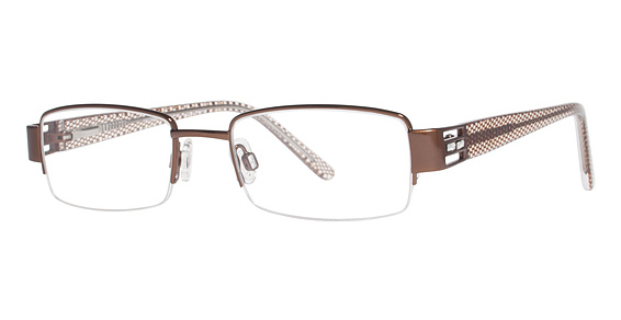 Genevieve Glamor Eyeglasses, brown