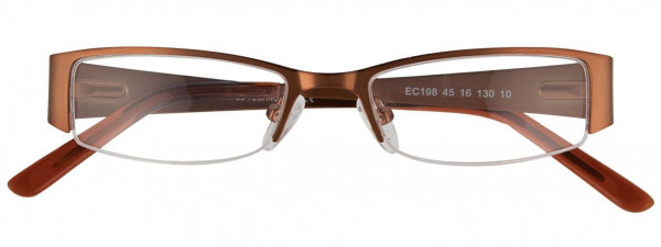 EasyClip EC198 Eyeglasses, 010 - Satin Bronze & Light Brown