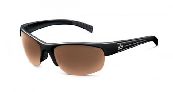 Bolle Chase Sunglasses, Shiny Black / EagleVision 2® Dark