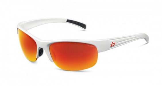 Bolle Chase Sunglasses, Shiny White / TNS Fire