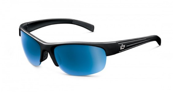 Bolle Chase Sunglasses, Shiny Black / Polarized Offshore Blue