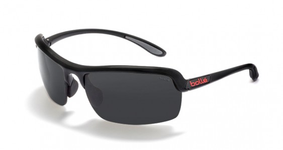 Bolle Dash Sunglasses, Shiny Black / Polarized TNS