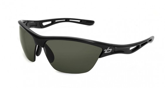 Bolle Helix Sunglasses, Shiny Black / Polarized TNS