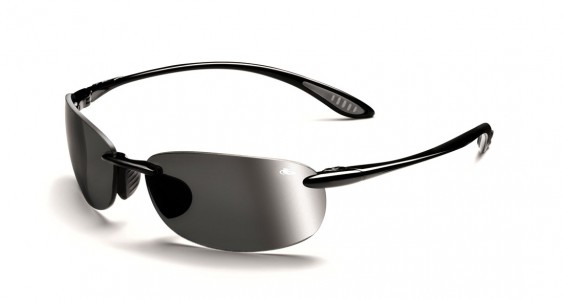 Bolle Kickback Sunglasses, Shiny Black / Polarized TNS Gun