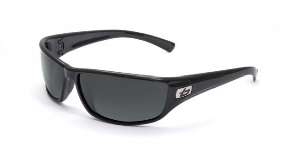 Bolle Python Sunglasses, Shiny Black / Polarized TNS