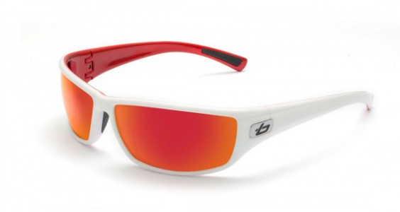 Bolle Python Sunglasses, White/Metallic Red / TNS Fire
