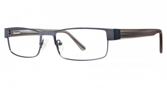 Big Mens Eyewear Club BIG NEWS Eyeglasses, Matte Gunmetal/Grey