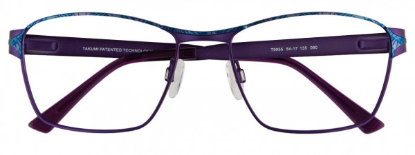 Takumi T9955 Eyeglasses, 080 - Satin Mauve & Blue