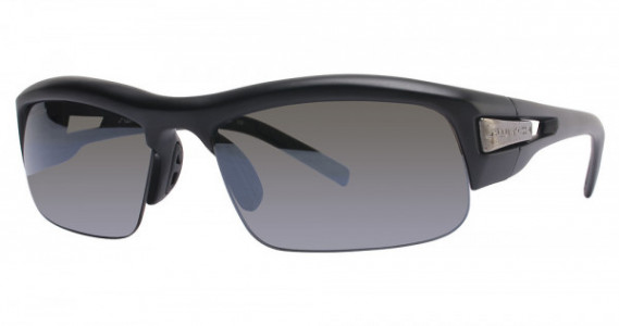 Switch Vision Performance Sun Cortina Full Stop Sunglasses, MBLK Matte Black (True Color Grey Reflection Silver)