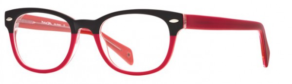 Michael Stars Ultra Modern Eyeglasses, Black Pink