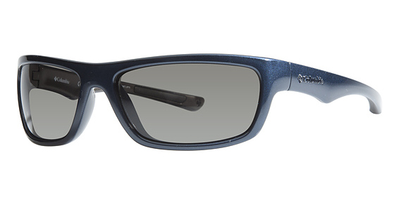 Columbia Steamboat Sunglasses, C615 Metallic Carbon Blue/Metallic Gunmetal (Grey)
