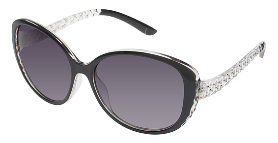 Baby Phat B2077 Sunglasses, BLK Black (smoke gradient)