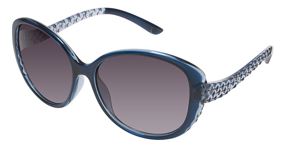 Baby Phat B2077 Sunglasses, BLUE Blue (smoke gradient)