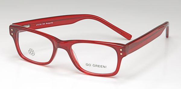 Go Green GG40 Eyeglasses, Burgundy