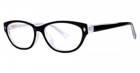 Genevieve INTRIGUE Eyeglasses, Black/Crystal