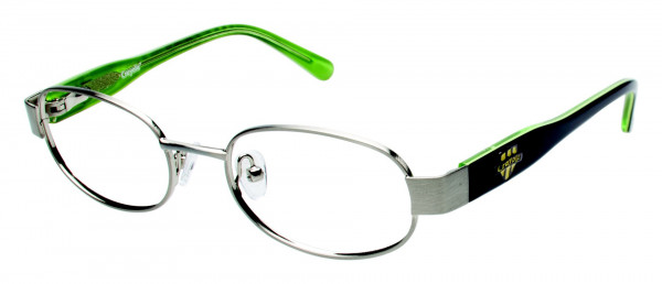 Crayola Eyewear CR103 Eyeglasses, SLV SILVER/SCREAMIN GREEN