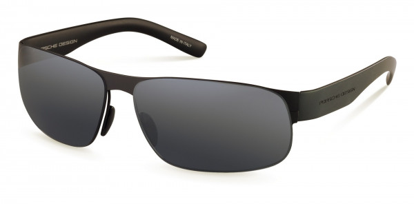 Porsche Design P8531 Sunglasses, A black mat (blue, black mirrored)