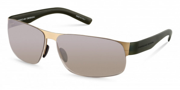 Porsche Design P8531 Sunglasses, B light gold mat (brown gradient, silver mirrored)