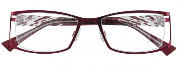 EasyClip EC289 Eyeglasses, 030 - Satin Dark Red