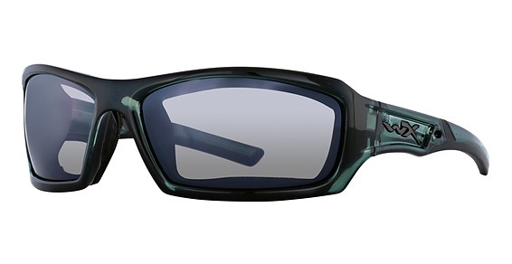 Wiley X ECHO Sunglasses, Smoke Steel Blue