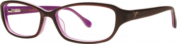 Lilly Pulitzer Delila Eyeglasses, Tortoise Purple