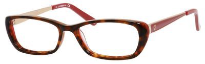 Liz Claiborne Liz Claiborne 600 Eyeglasses, 0EE3(00) Tortoise Fuchsia