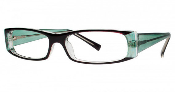 Modern Optical SHEER Eyeglasses, Black/Mint