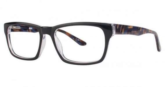 Big Mens Eyewear Club BIG BEAT Eyeglasses, Black/Navy