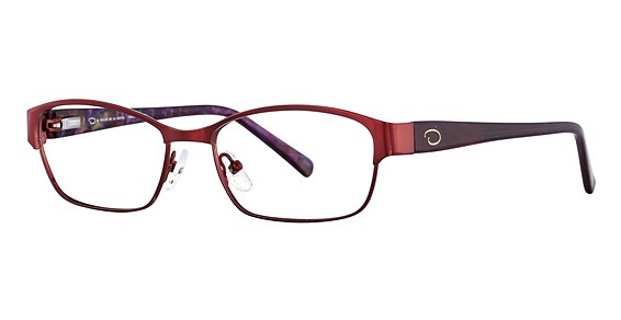 Oscar de la Renta OSL 457 Eyeglasses, 615 Shiny Dark Red