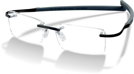 TAG Heuer REFLEX METALLIC TEMPLES 0342 Eyeglasses, Black / Carbon -Dark Grey Temples (012)