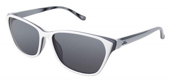 Lulu Guinness L111 Sunglasses, White (WHT)