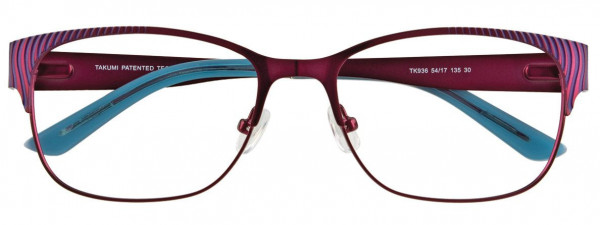 Takumi TK936 Eyeglasses, 030 - Satin Pinkish Red & Purple