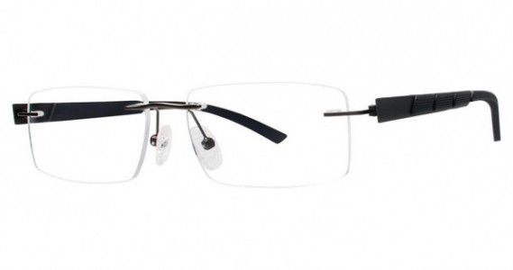 Modz Executive Eyeglasses, matte gunmetal/black
